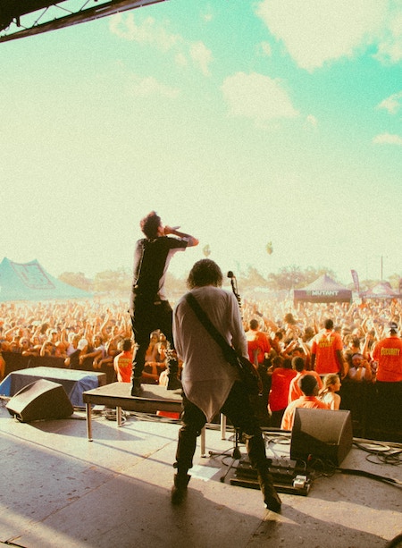 Male Singer on Stage